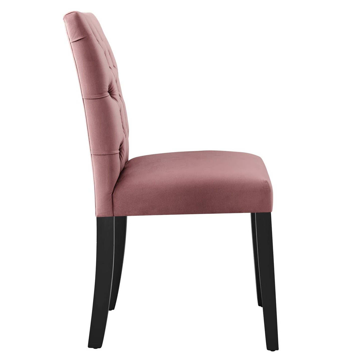 Duchess Performance Velvet Dining Chairs - Set of 2 Dusty Rose EEI-5011-DUS