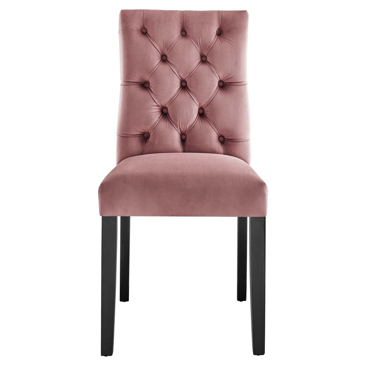 Duchess Performance Velvet Dining Chairs - Set of 2 Dusty Rose EEI-5011-DUS