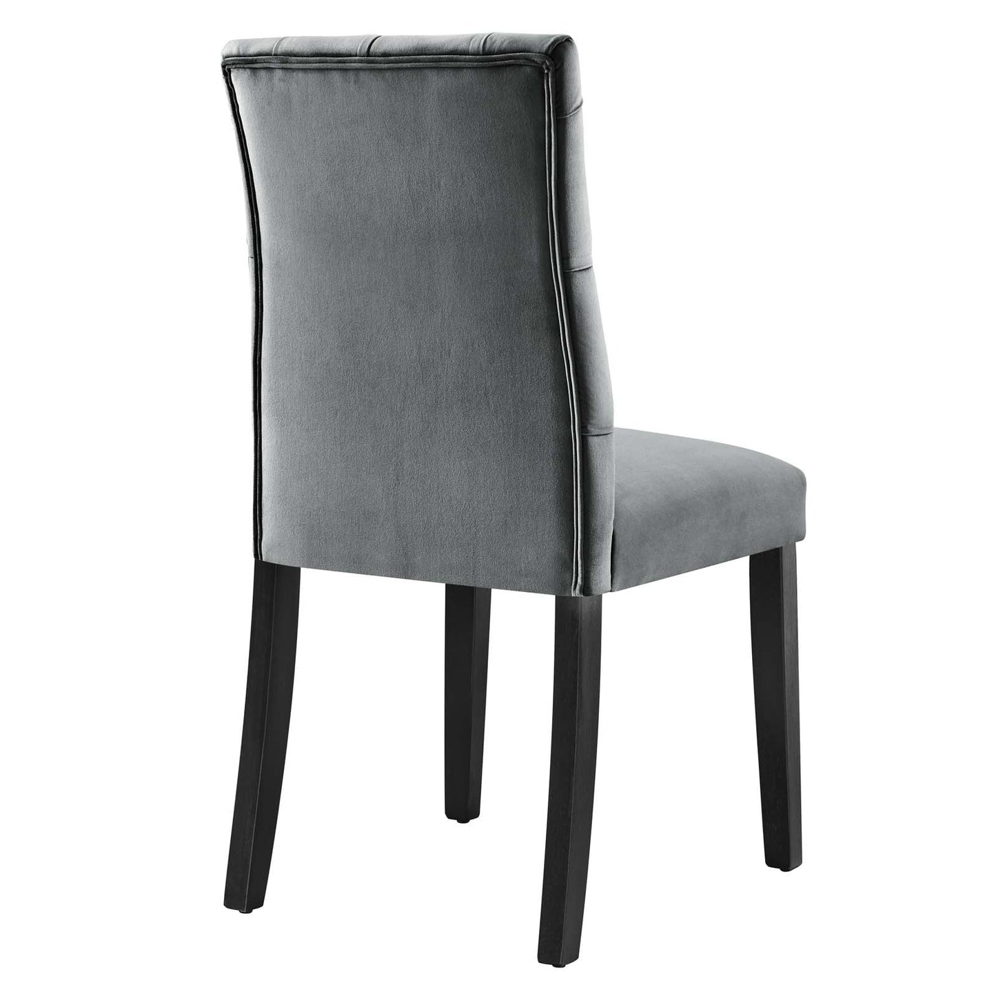 Duchess Performance Velvet Dining Chairs - Set of 2 Gray EEI-5011-GRY