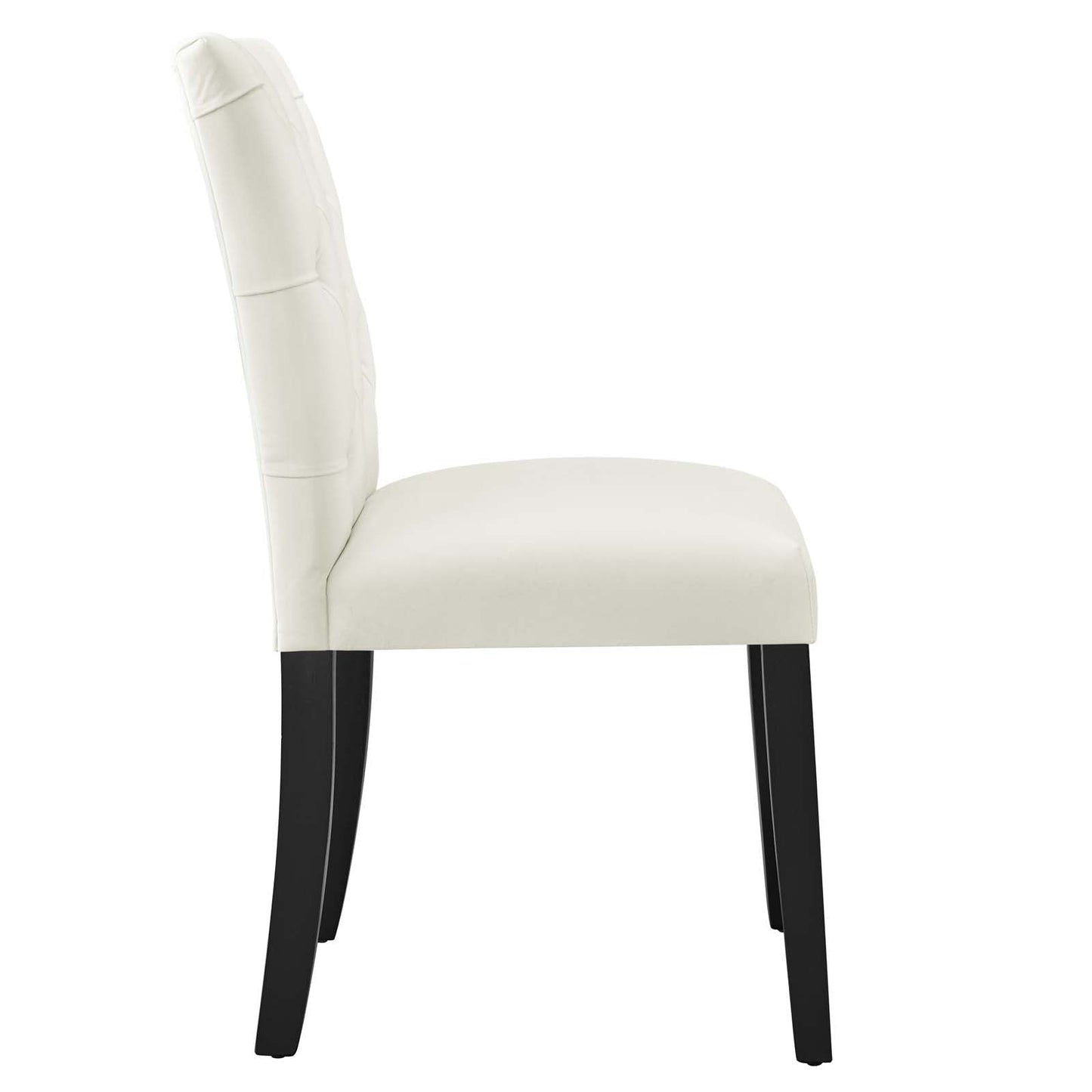 Duchess Performance Velvet Dining Chairs - Set of 2 White EEI-5011-WHI