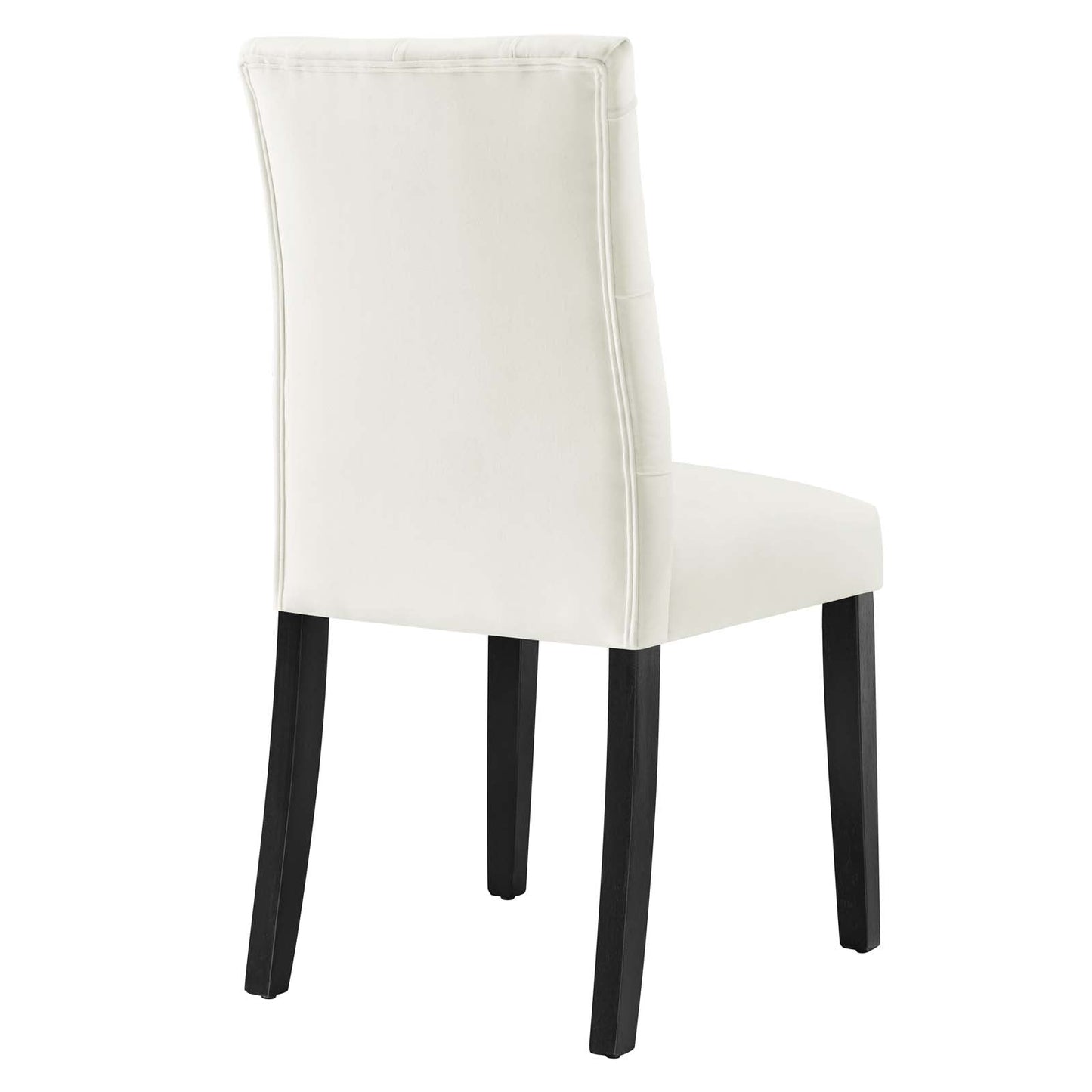 Duchess Performance Velvet Dining Chairs - Set of 2 White EEI-5011-WHI