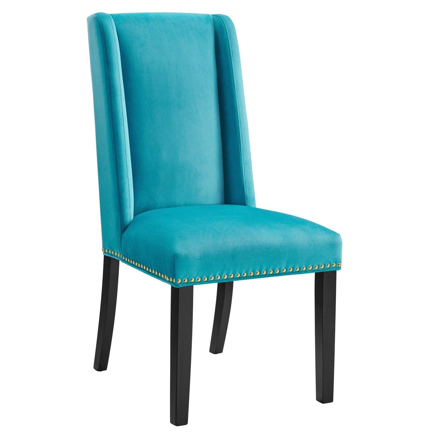 Baron Performance Velvet Dining Chairs - Set of 2 Blue EEI-5012-BLU