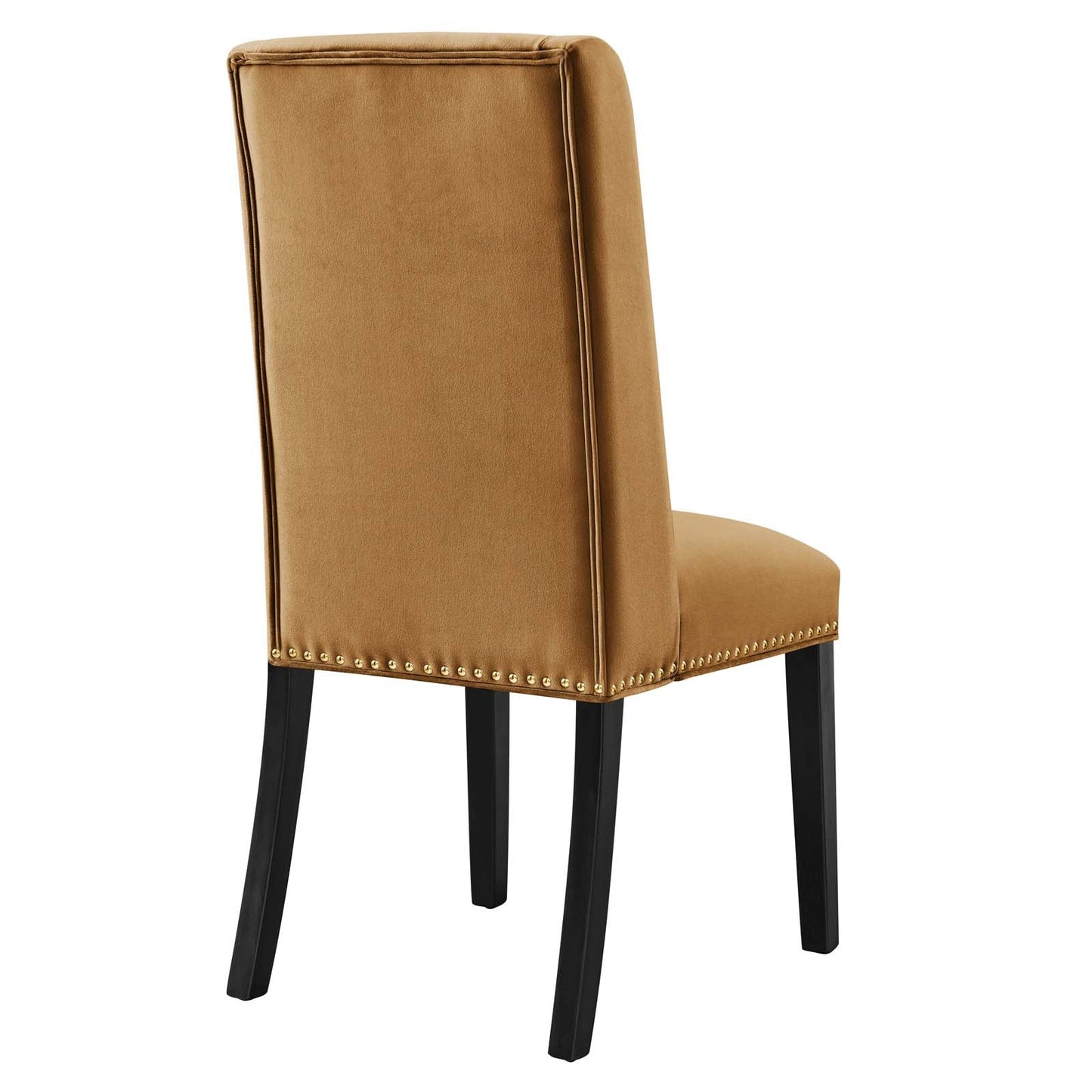 Baron Performance Velvet Dining Chairs - Set of 2 Cognac EEI-5012-COG