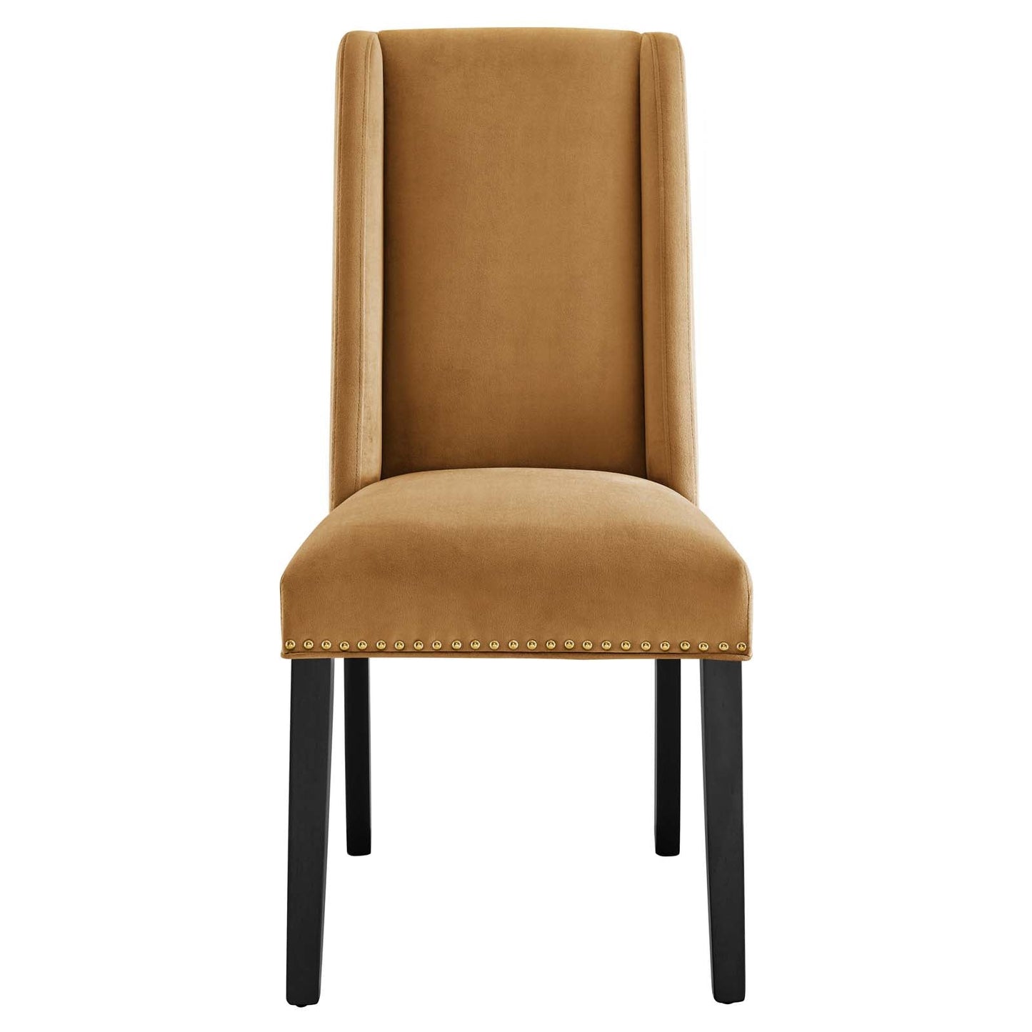 Baron Performance Velvet Dining Chairs - Set of 2 Cognac EEI-5012-COG