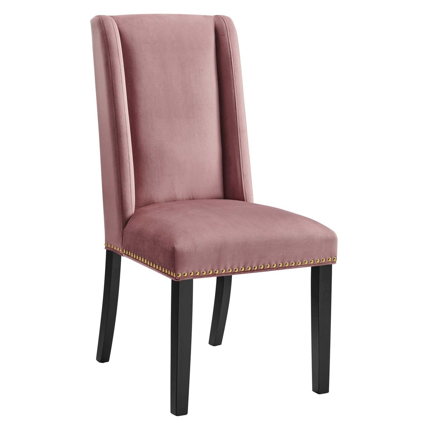 Baron Performance Velvet Dining Chairs - Set of 2 Dusty Rose EEI-5012-DUS