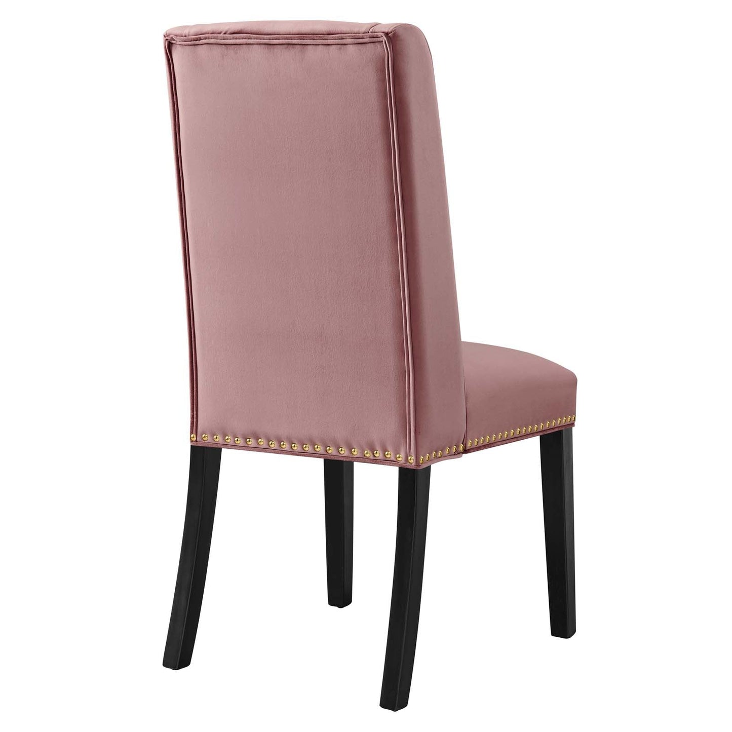 Baron Performance Velvet Dining Chairs - Set of 2 Dusty Rose EEI-5012-DUS