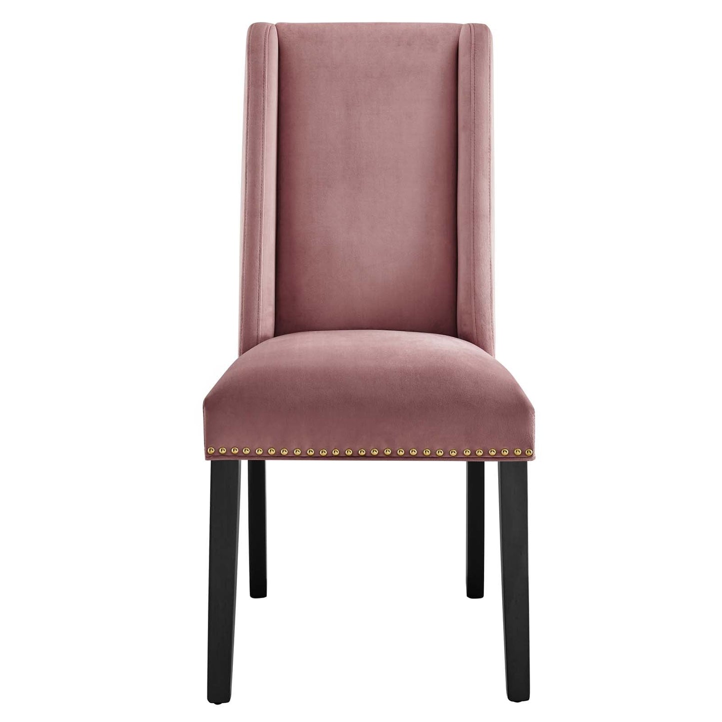 Baron Performance Velvet Dining Chairs - Set of 2 Dusty Rose EEI-5012-DUS