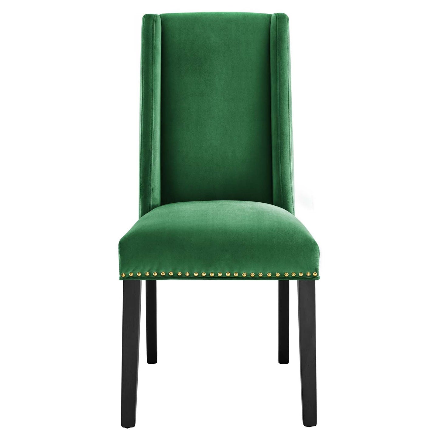 Baron Performance Velvet Dining Chairs - Set of 2 Emerald EEI-5012-EME