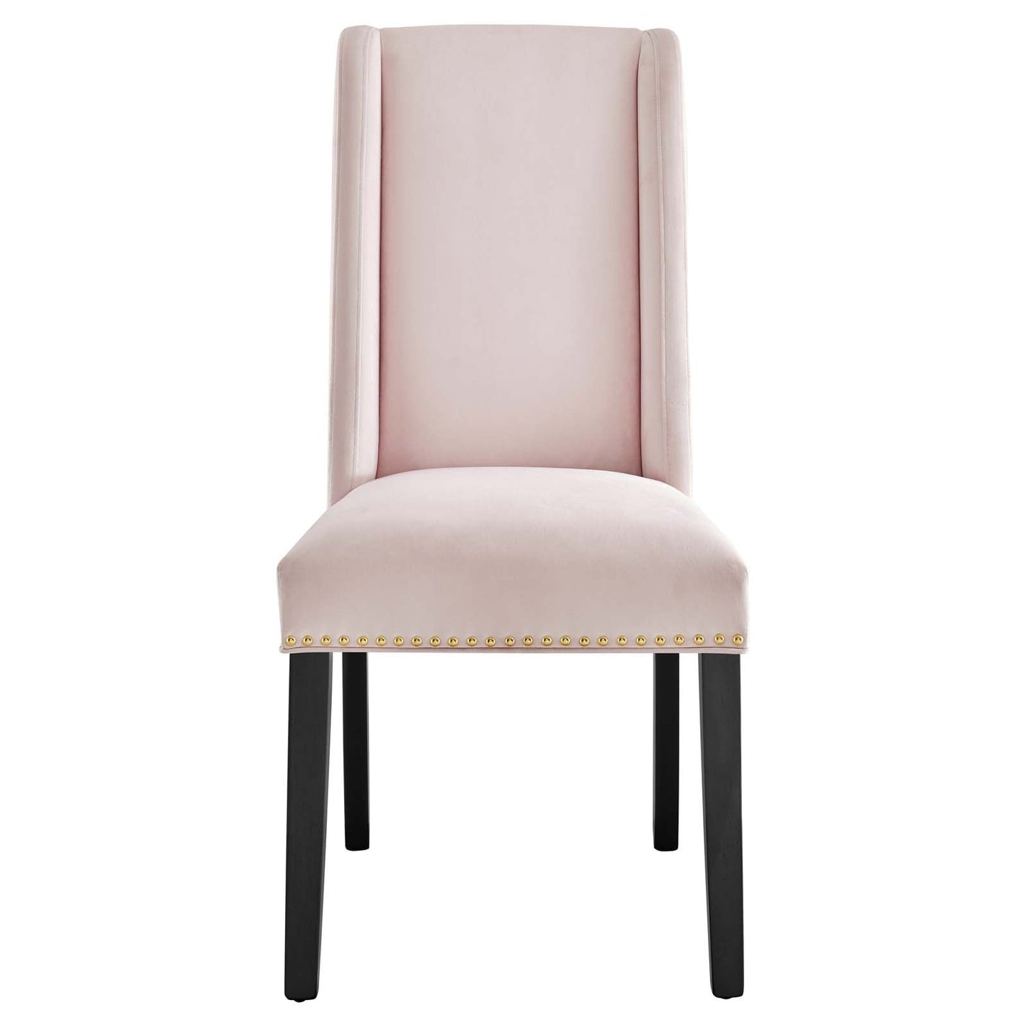 Baron Performance Velvet Dining Chairs - Set of 2 Pink EEI-5012-PNK