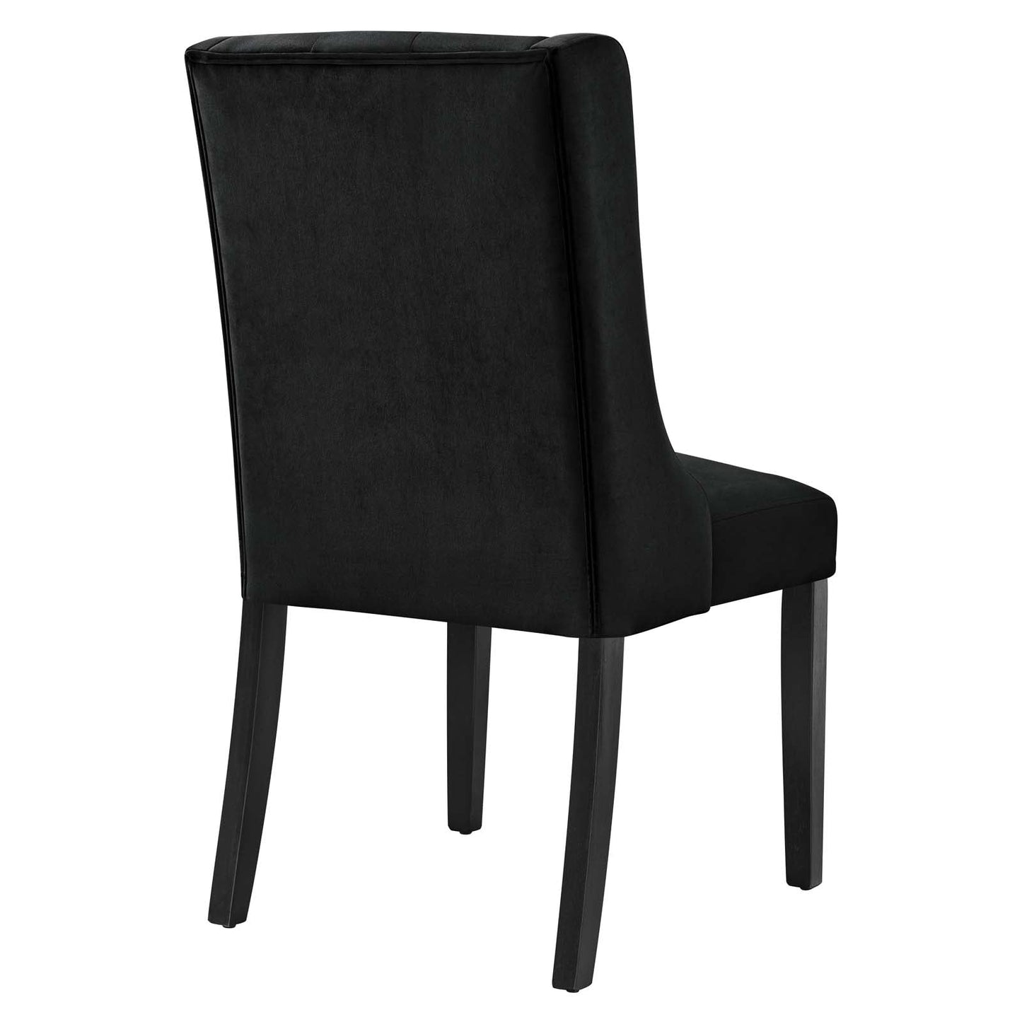 Baronet Performance Velvet Dining Chairs - Set of 2 Black EEI-5013-BLK