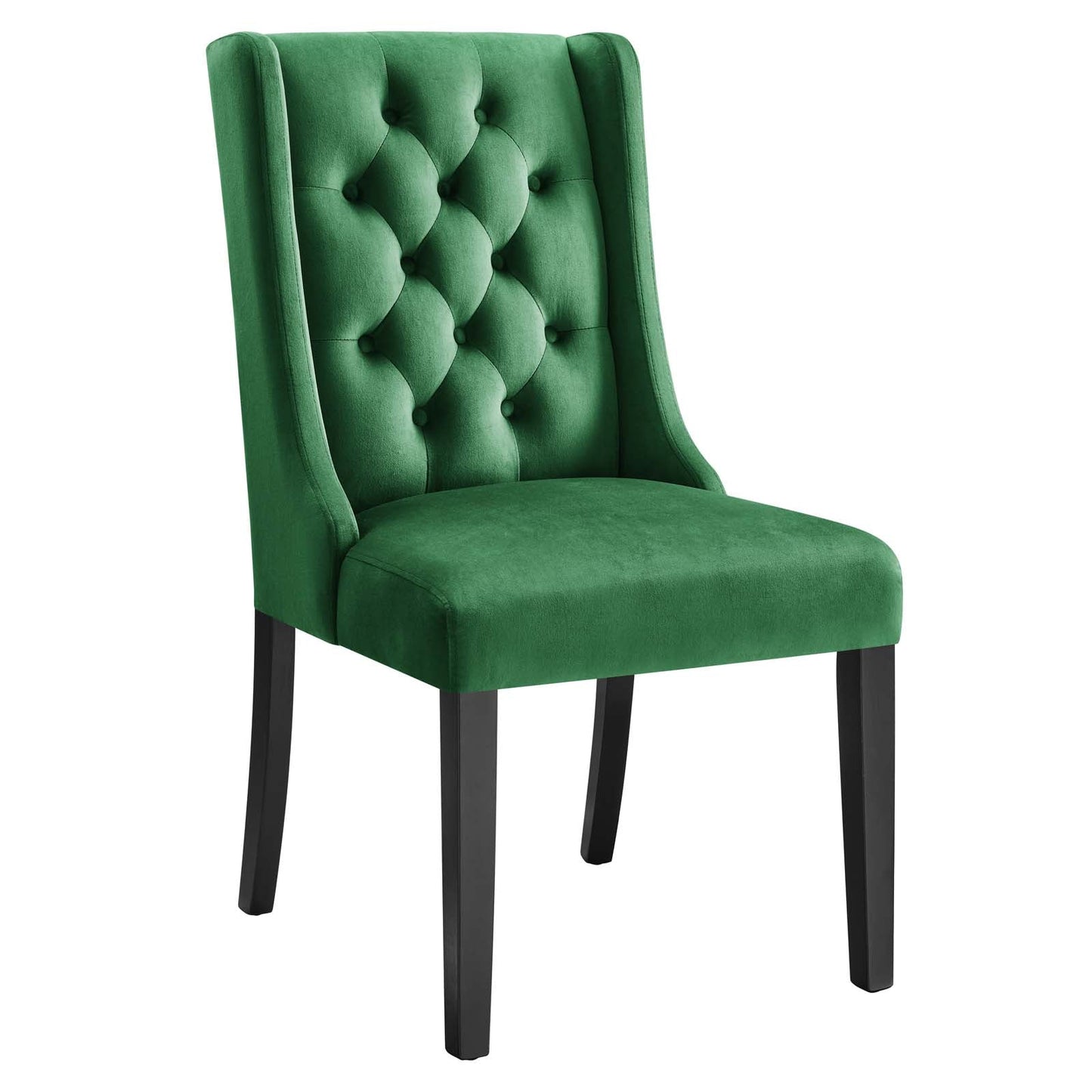 Baronet Performance Velvet Dining Chairs - Set of 2 Emerald EEI-5013-EME