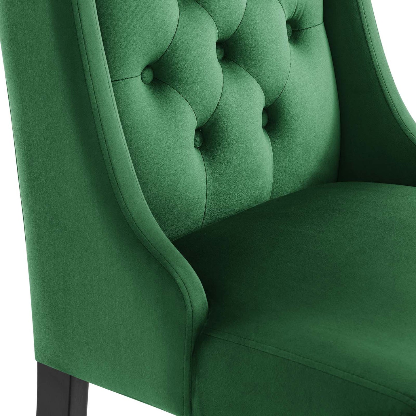 Baronet Performance Velvet Dining Chairs - Set of 2 Emerald EEI-5013-EME