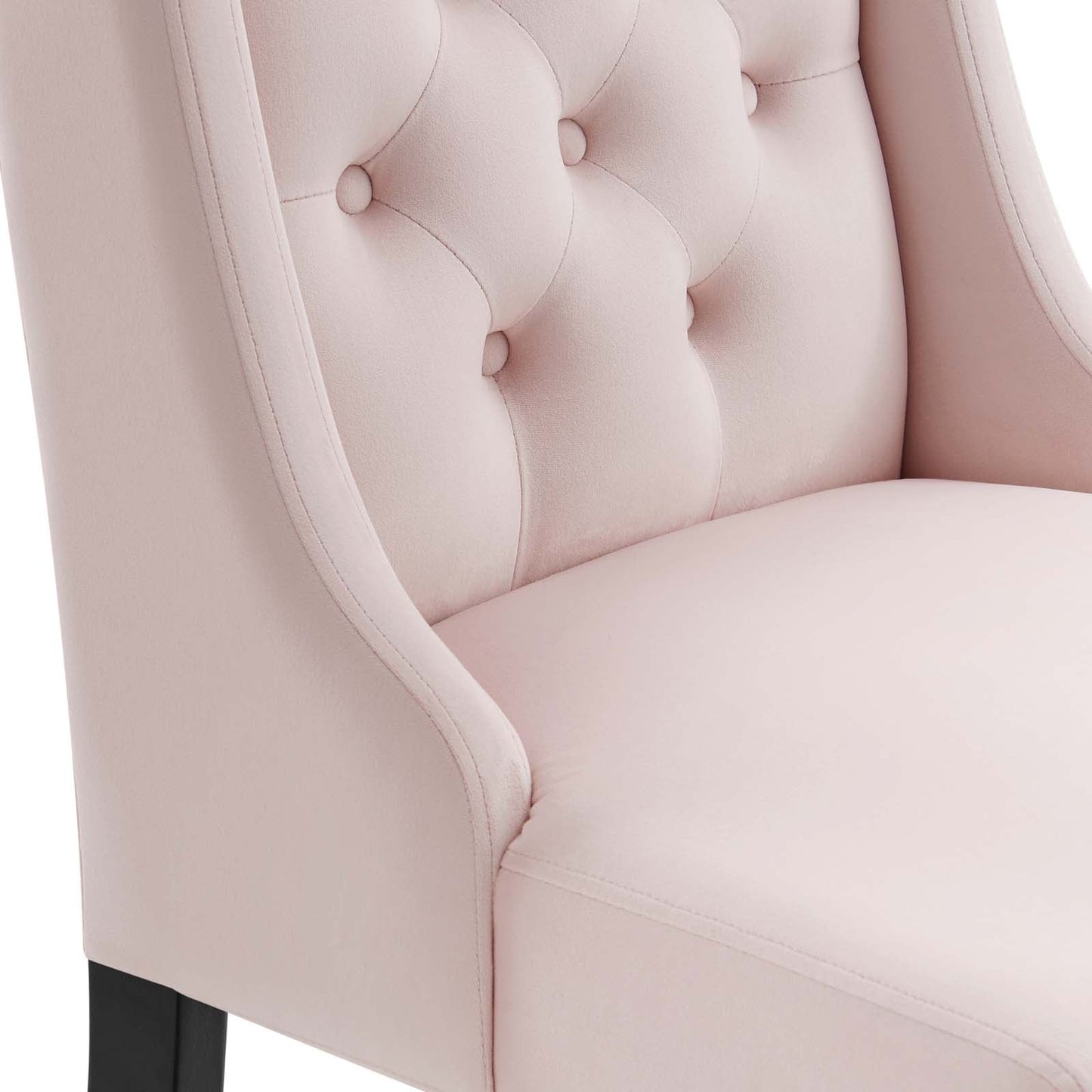 Baronet Performance Velvet Dining Chairs - Set of 2 Pink EEI-5013-PNK