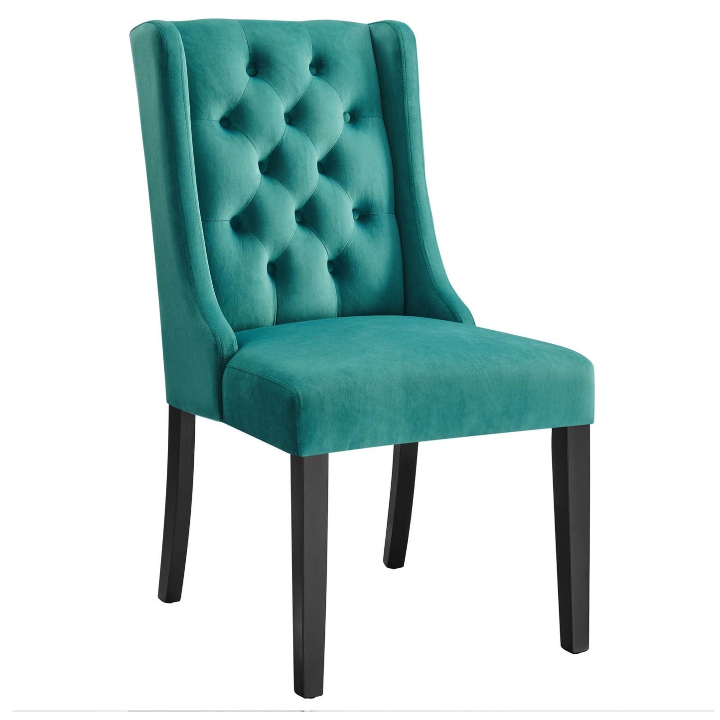 Baronet Performance Velvet Dining Chairs - Set of 2 Teal EEI-5013-TEA