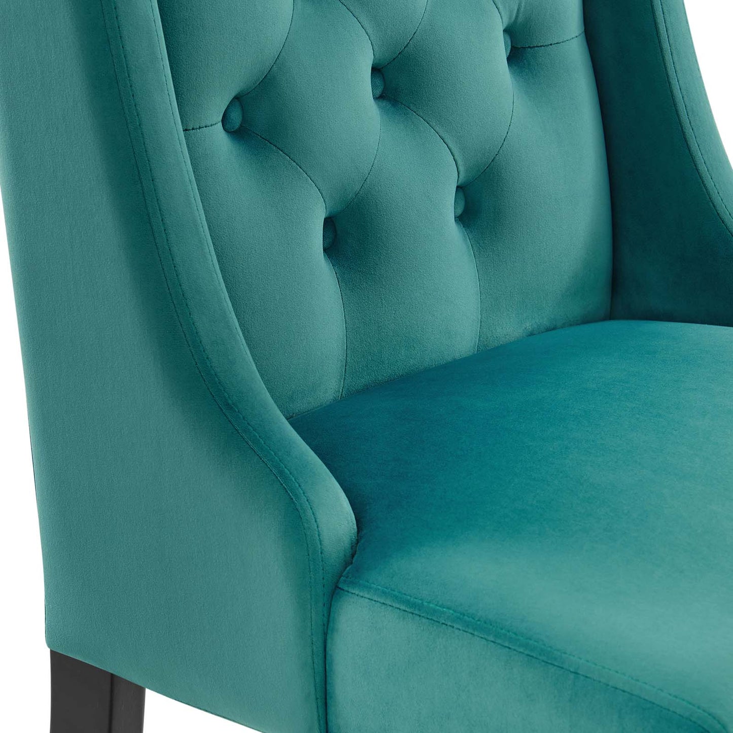 Baronet Performance Velvet Dining Chairs - Set of 2 Teal EEI-5013-TEA