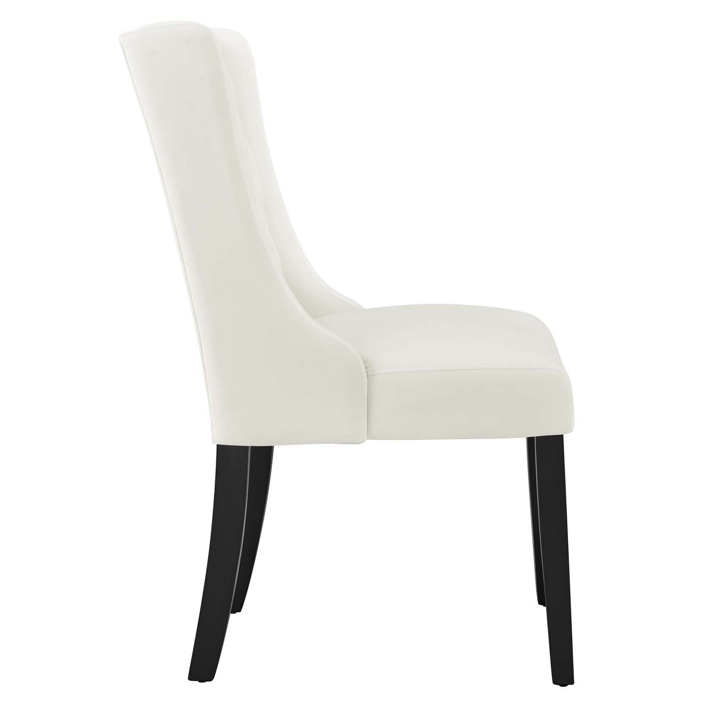 Baronet Performance Velvet Dining Chairs - Set of 2 White EEI-5013-WHI