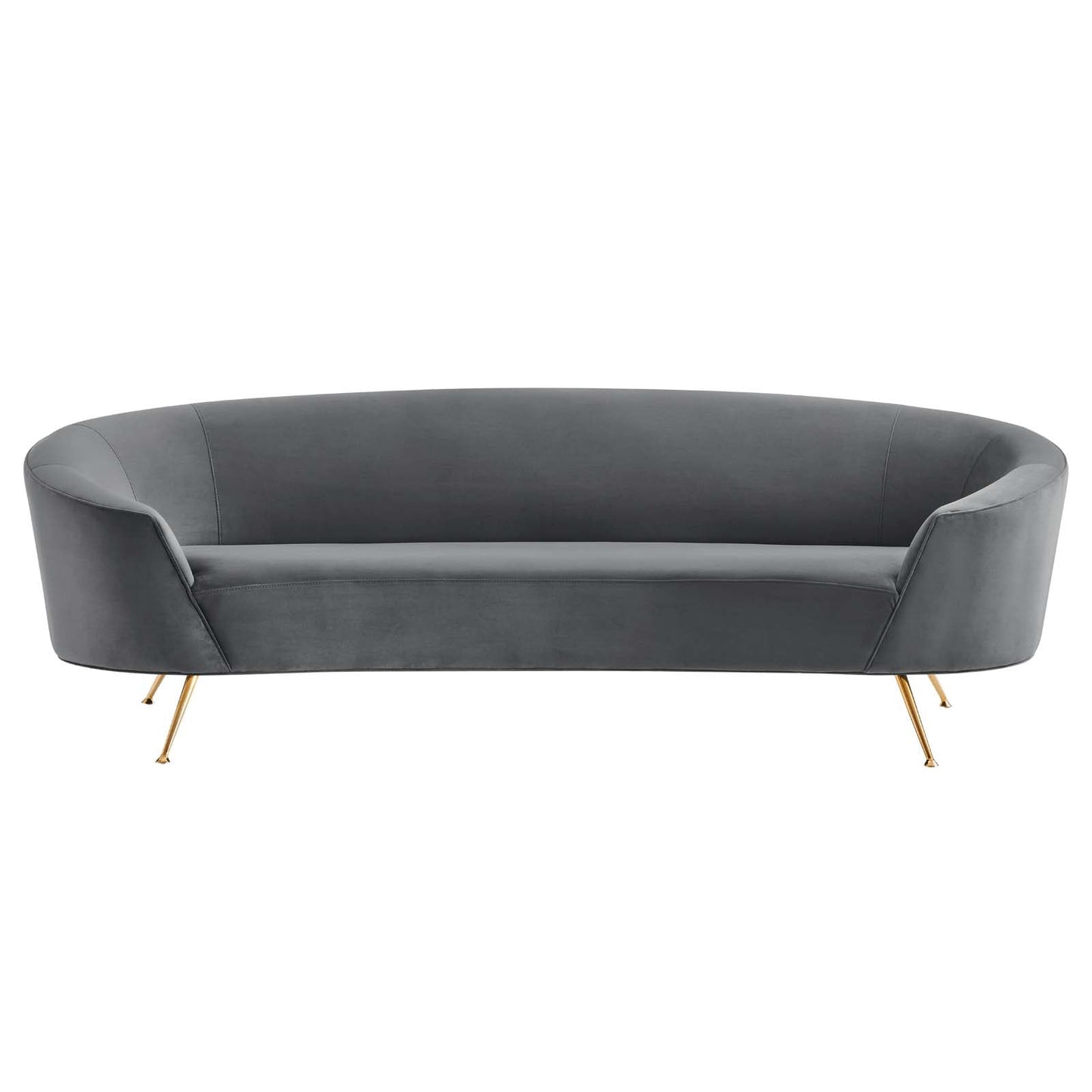 Marchesa Upholstered Performance Velvet Sofa Gray EEI-5015-GRY