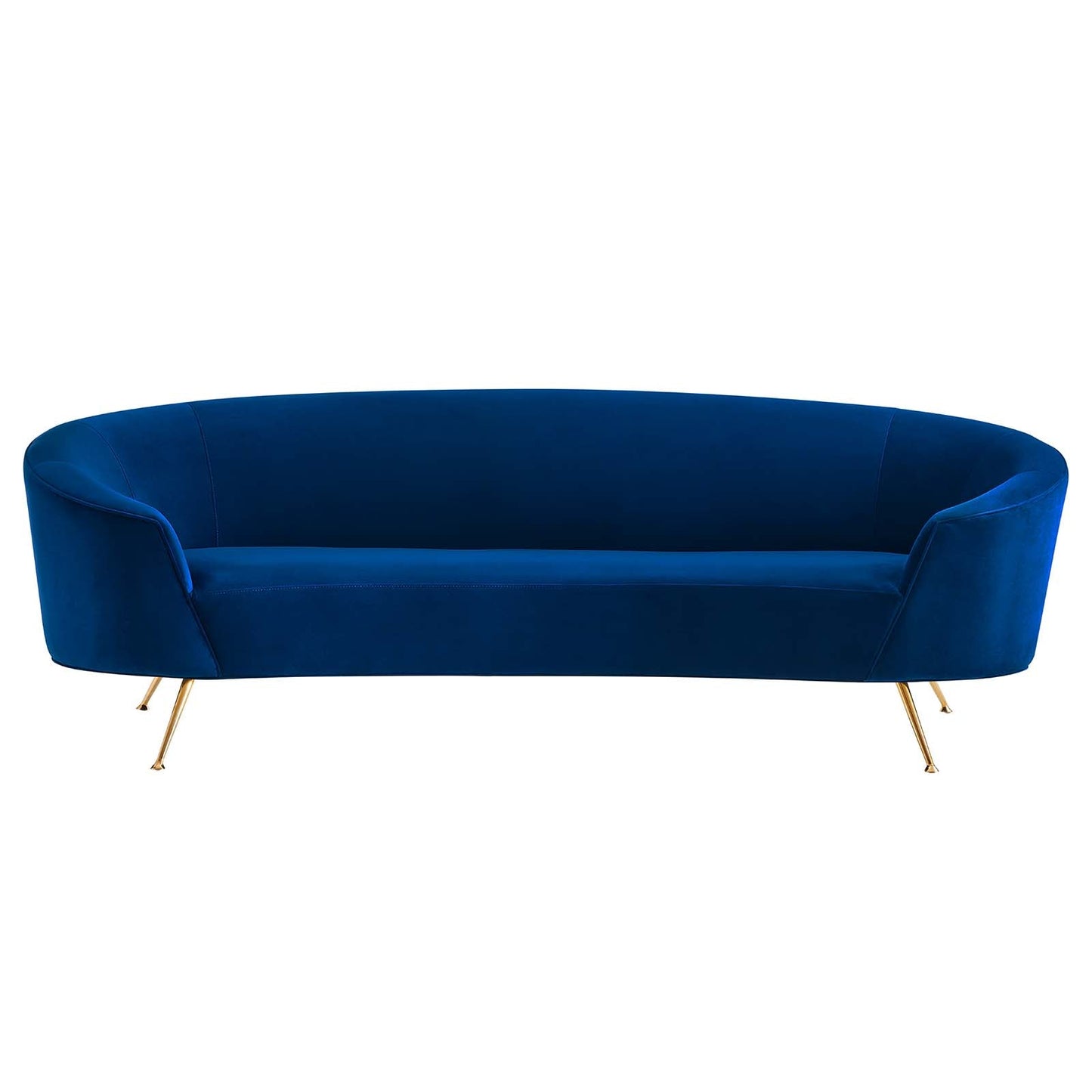 Marchesa Upholstered Performance Velvet Sofa Navy EEI-5015-NAV