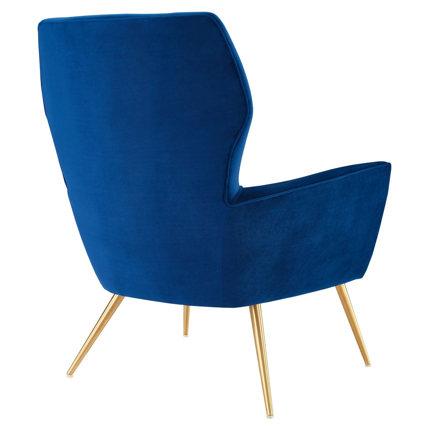 Renata Button Tufted Performance Velvet Armchair Navy EEI-5020-NAV