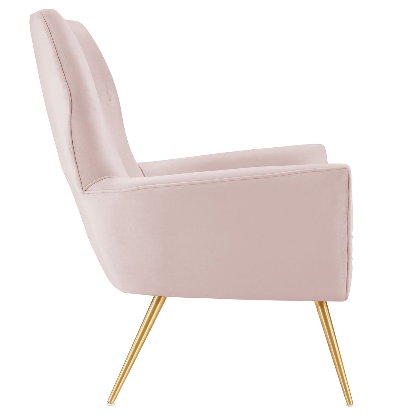 Renata Button Tufted Performance Velvet Armchair Pink EEI-5020-PNK