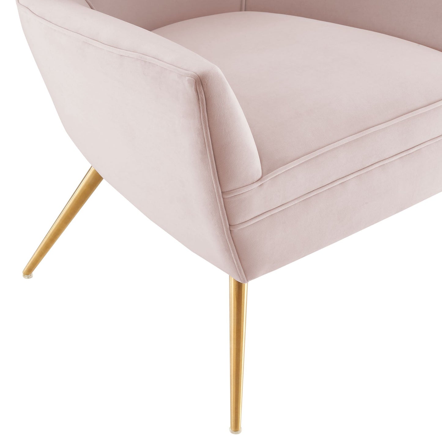 Renata Button Tufted Performance Velvet Armchair Pink EEI-5020-PNK