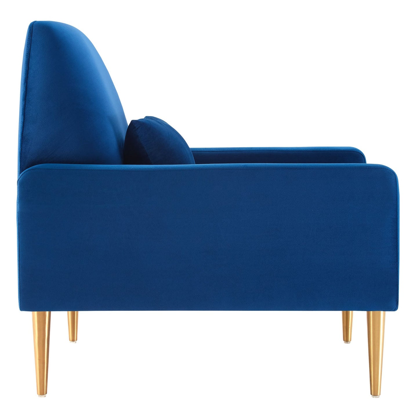 Liliana Performance Velvet Armchair Navy EEI-5021-NAV