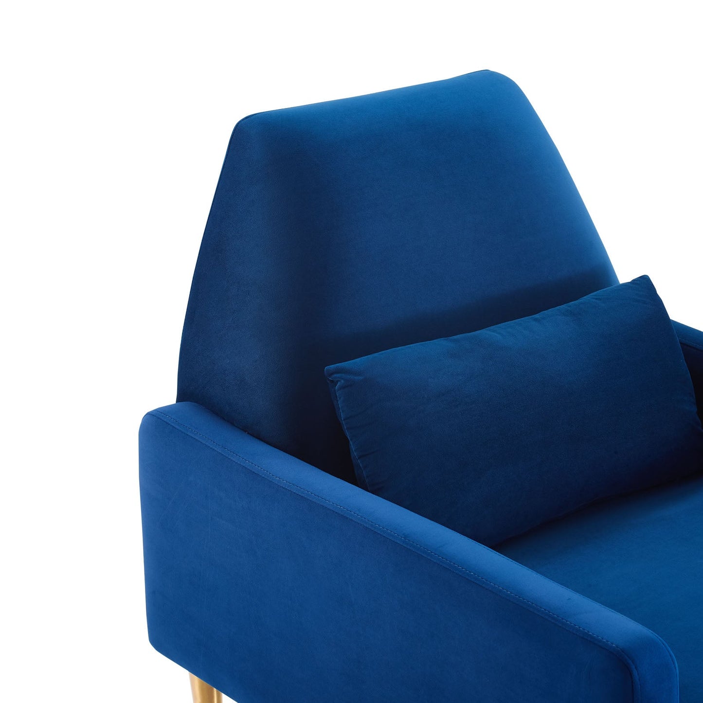 Liliana Performance Velvet Armchair Navy EEI-5021-NAV