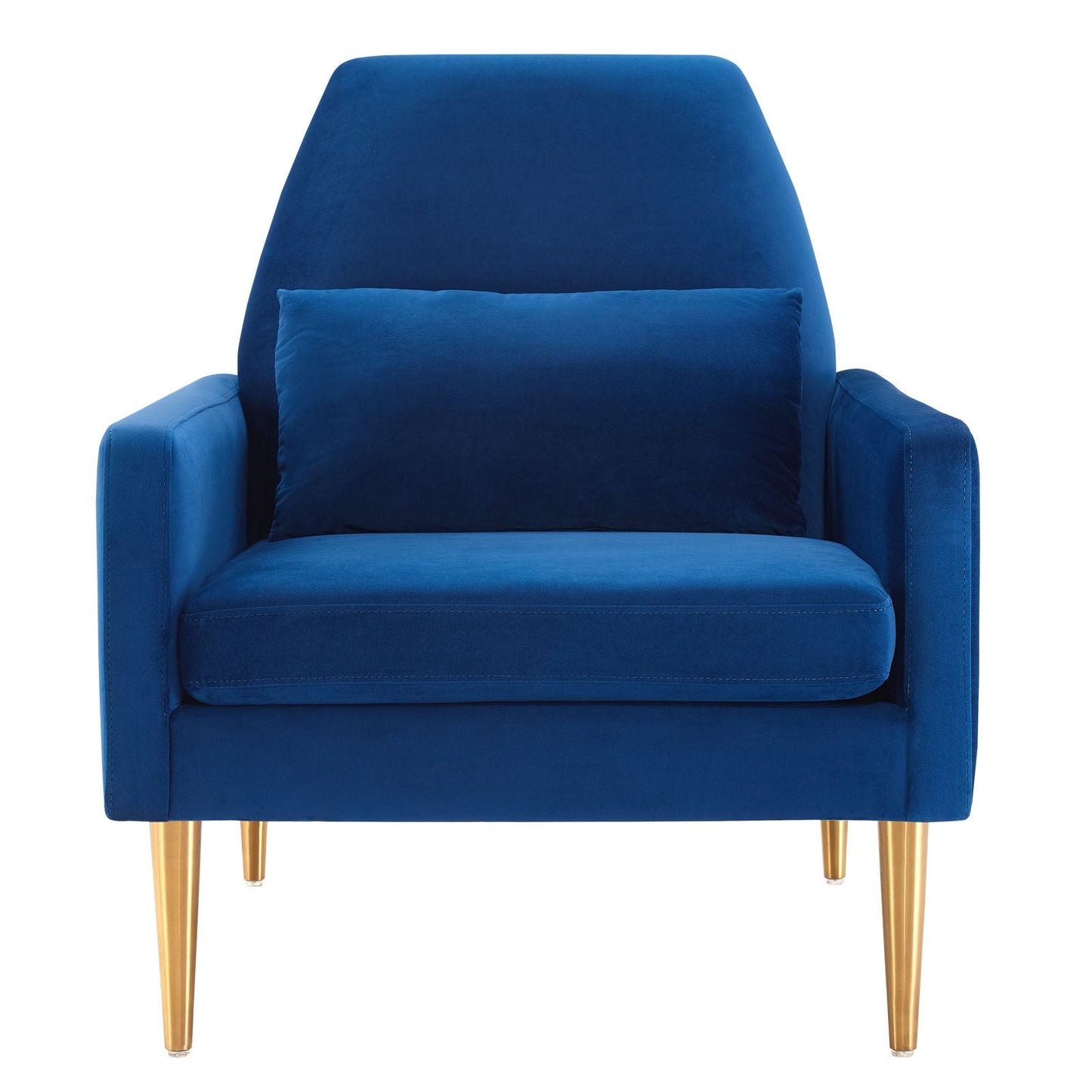 Liliana Performance Velvet Armchair Navy EEI-5021-NAV