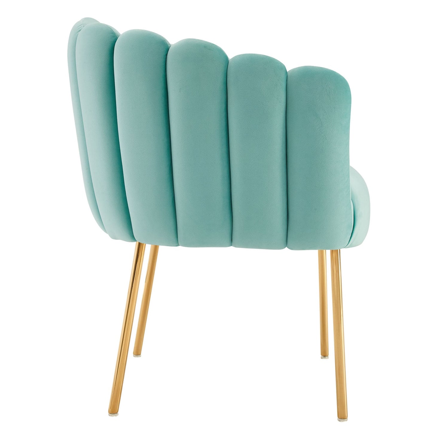 Sanna Channel Tufted Performance Velvet Armchair Mint EEI-5024-MIN