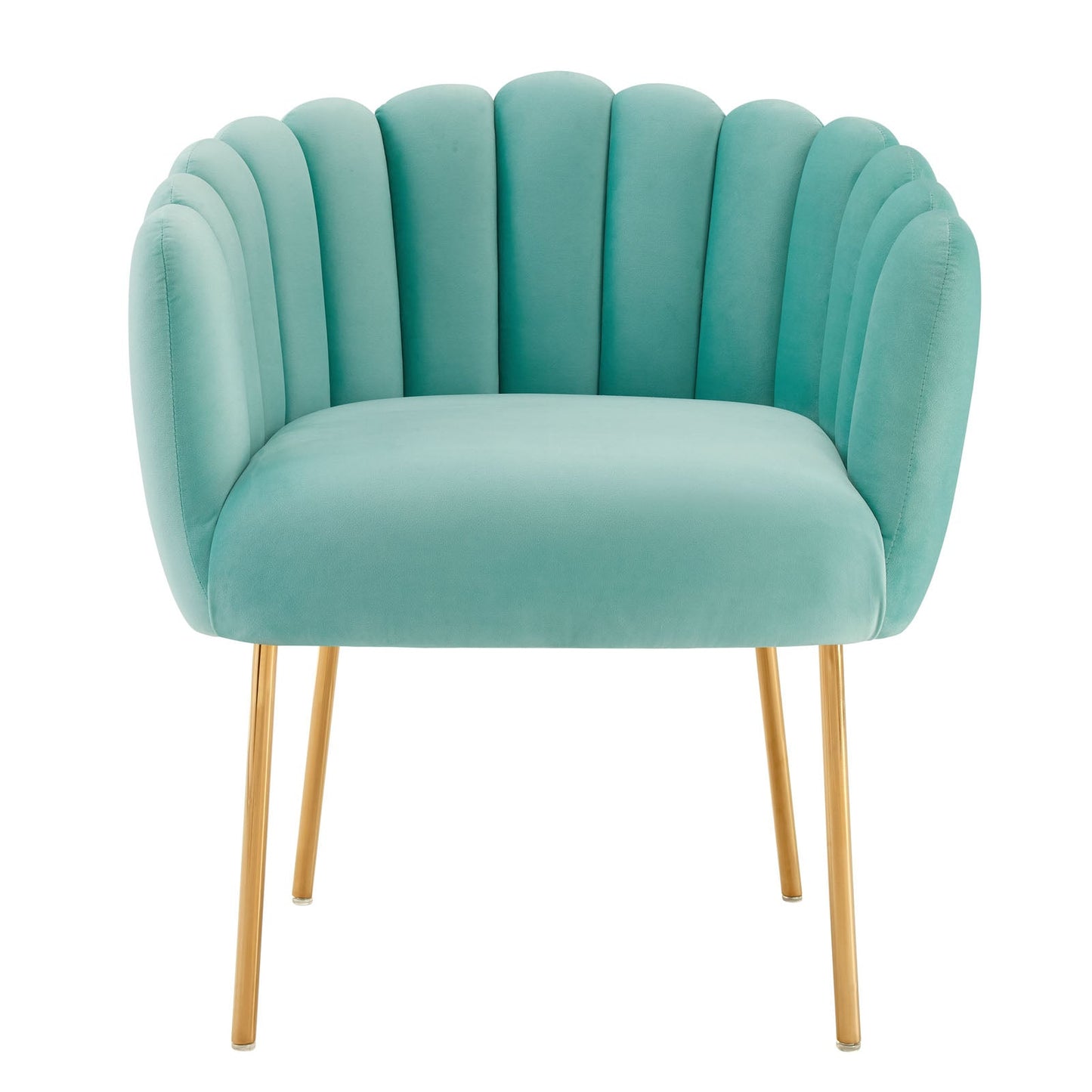 Sanna Channel Tufted Performance Velvet Armchair Mint EEI-5024-MIN