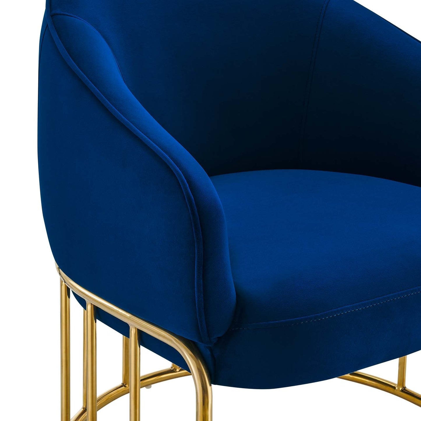 Legacy Performance Velvet Armchair Navy EEI-5025-NAV