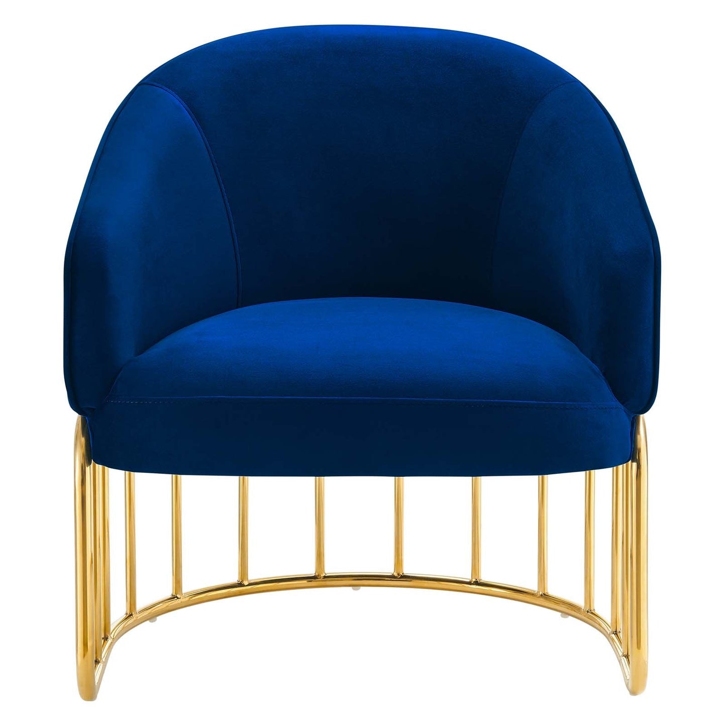 Legacy Performance Velvet Armchair Navy EEI-5025-NAV