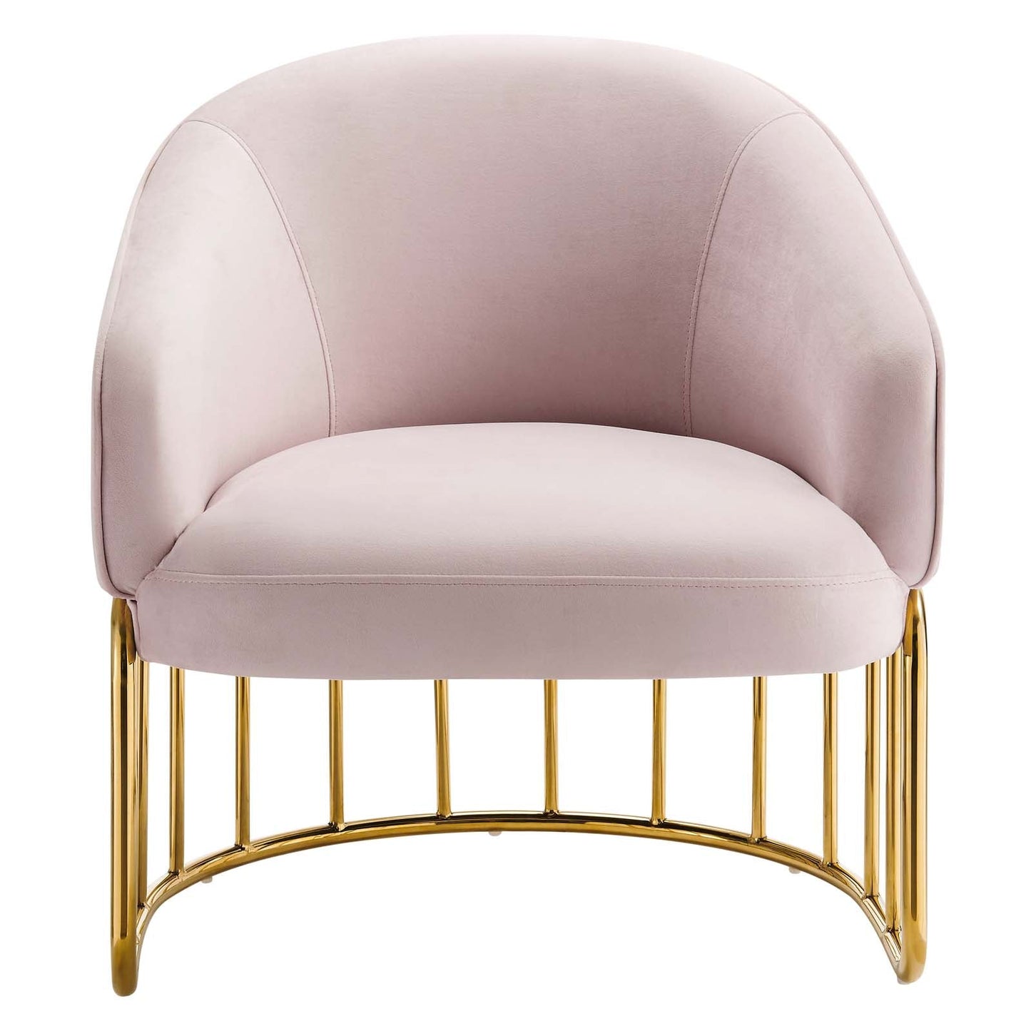 Legacy Performance Velvet Armchair Pink EEI-5025-PNK