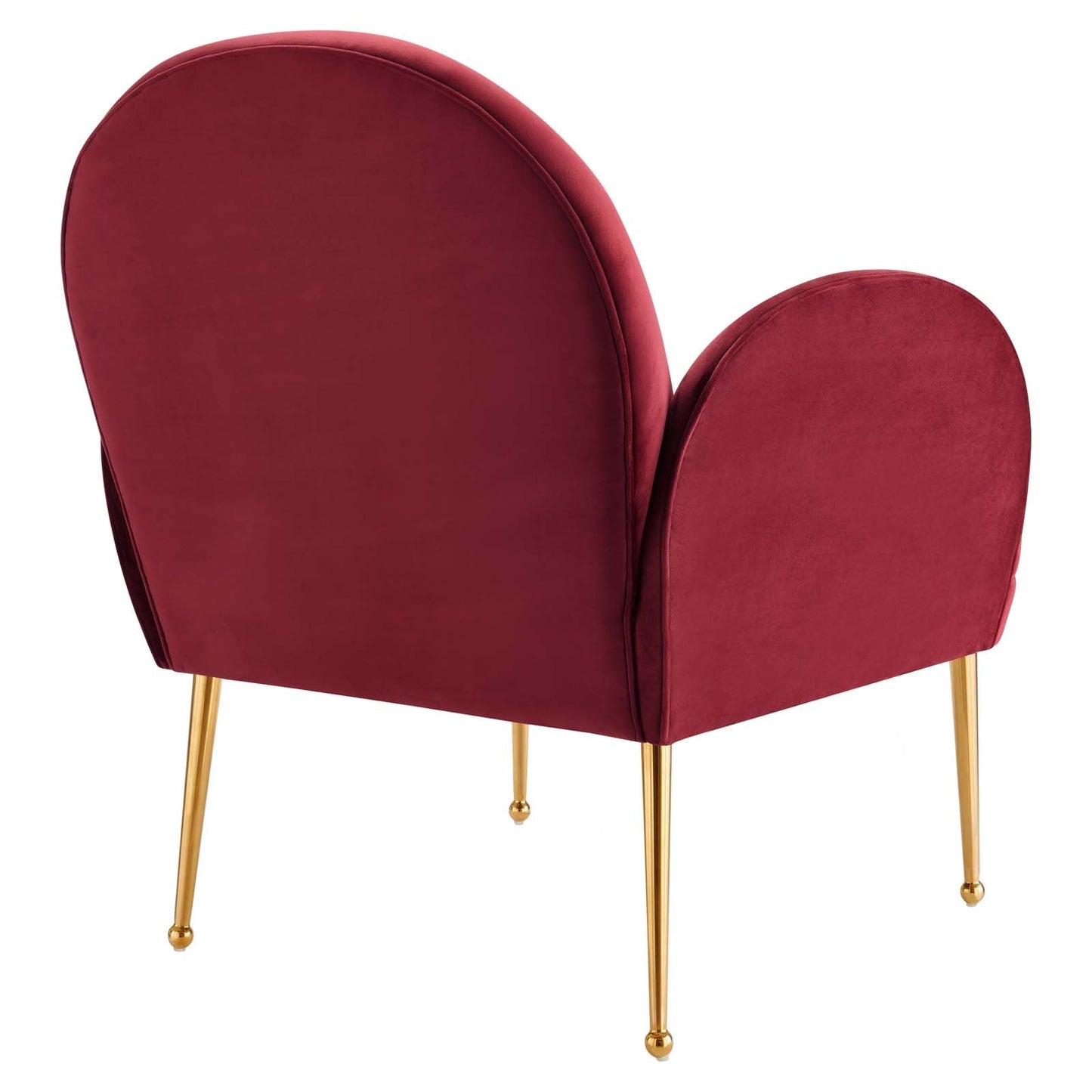 Transcend Performance Velvet Armchair Maroon EEI-5026-MAR