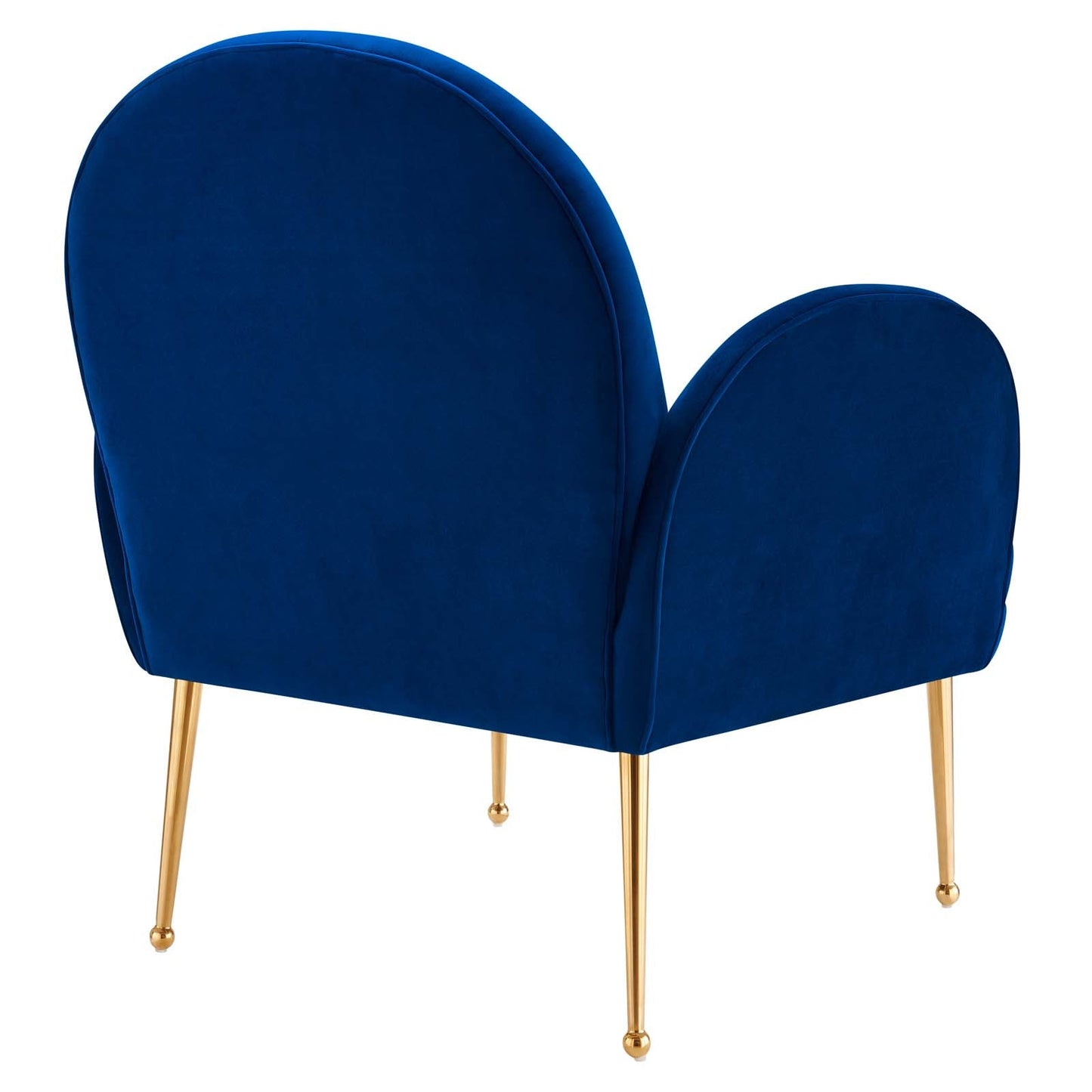 Transcend Performance Velvet Armchair Navy EEI-5026-NAV