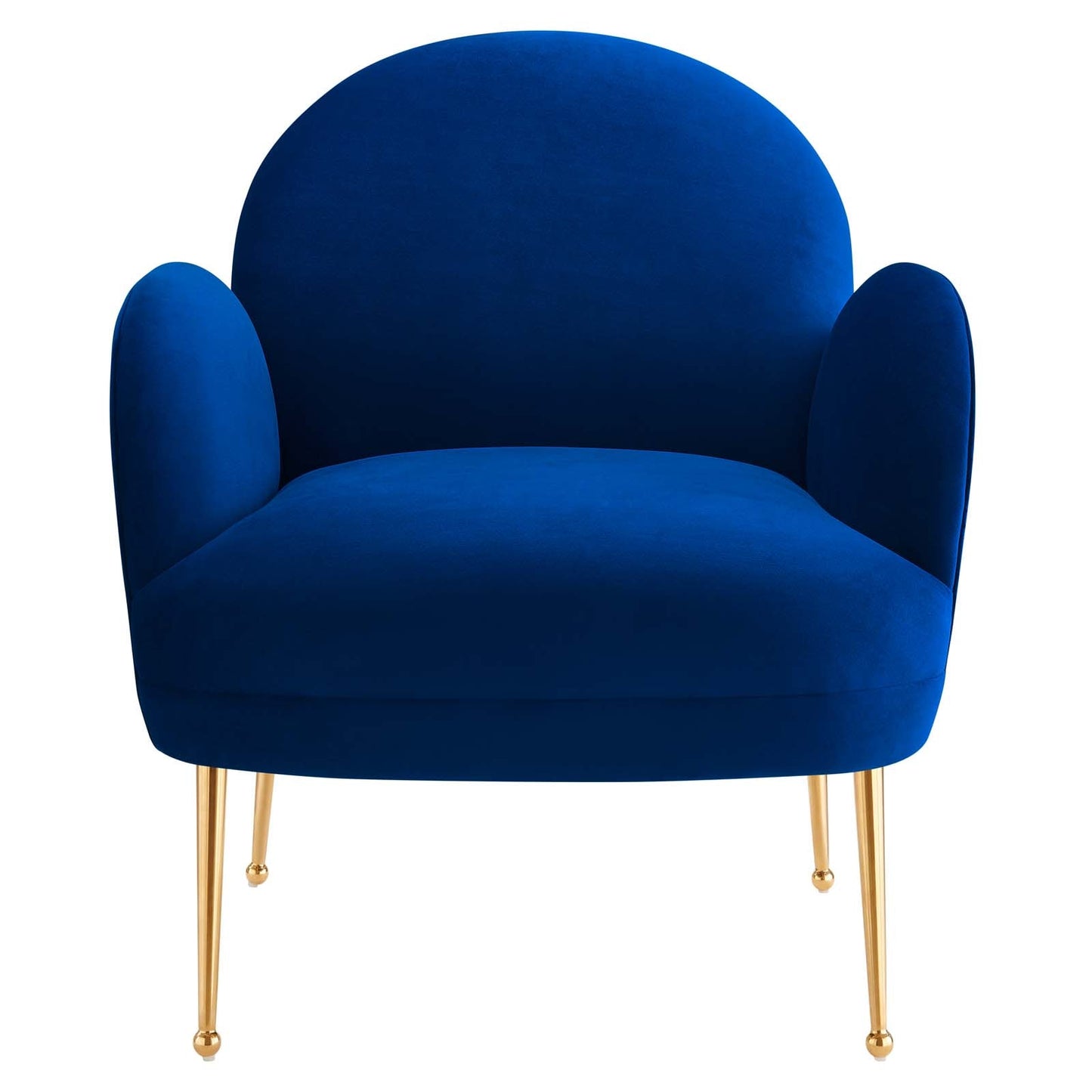 Transcend Performance Velvet Armchair Navy EEI-5026-NAV