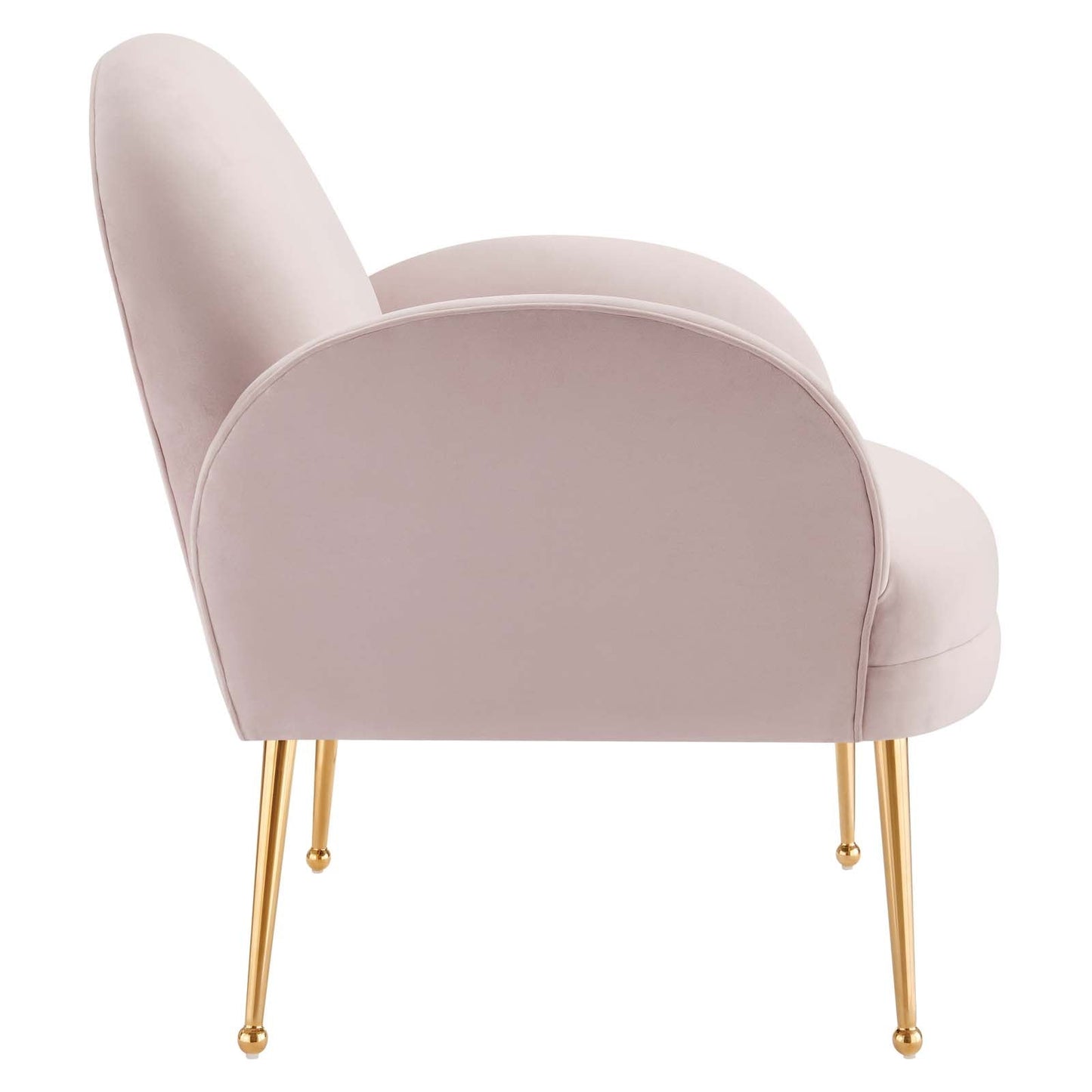 Transcend Performance Velvet Armchair Pink EEI-5026-PNK