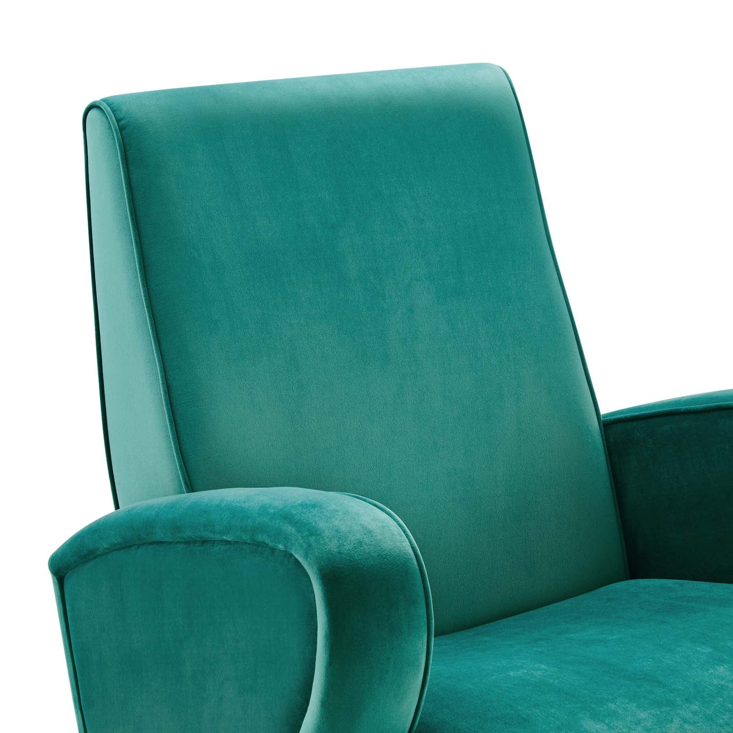 Superior Performance Velvet Swivel Chair Teal EEI-5027-TEA