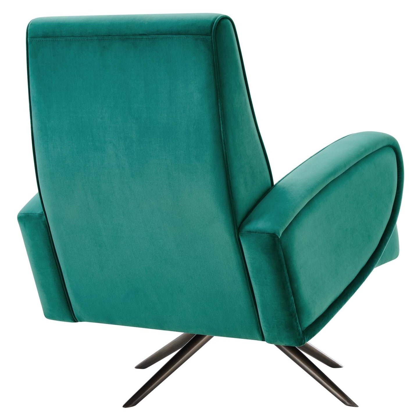 Superior Performance Velvet Swivel Chair Teal EEI-5027-TEA