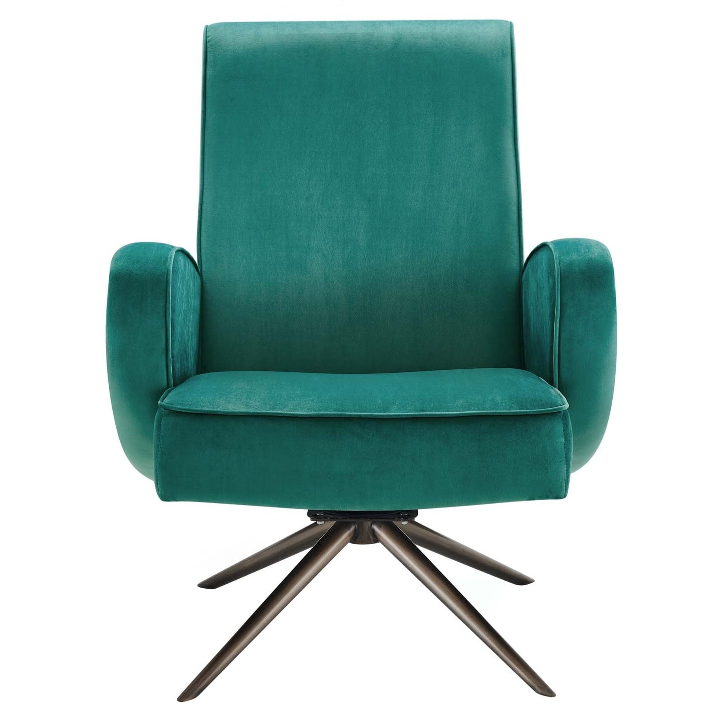 Superior Performance Velvet Swivel Chair Teal EEI-5027-TEA