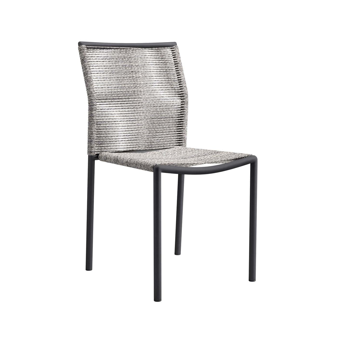 Serenity Outdoor Patio Chairs Set of 2 Light Gray EEI-5032-LGR