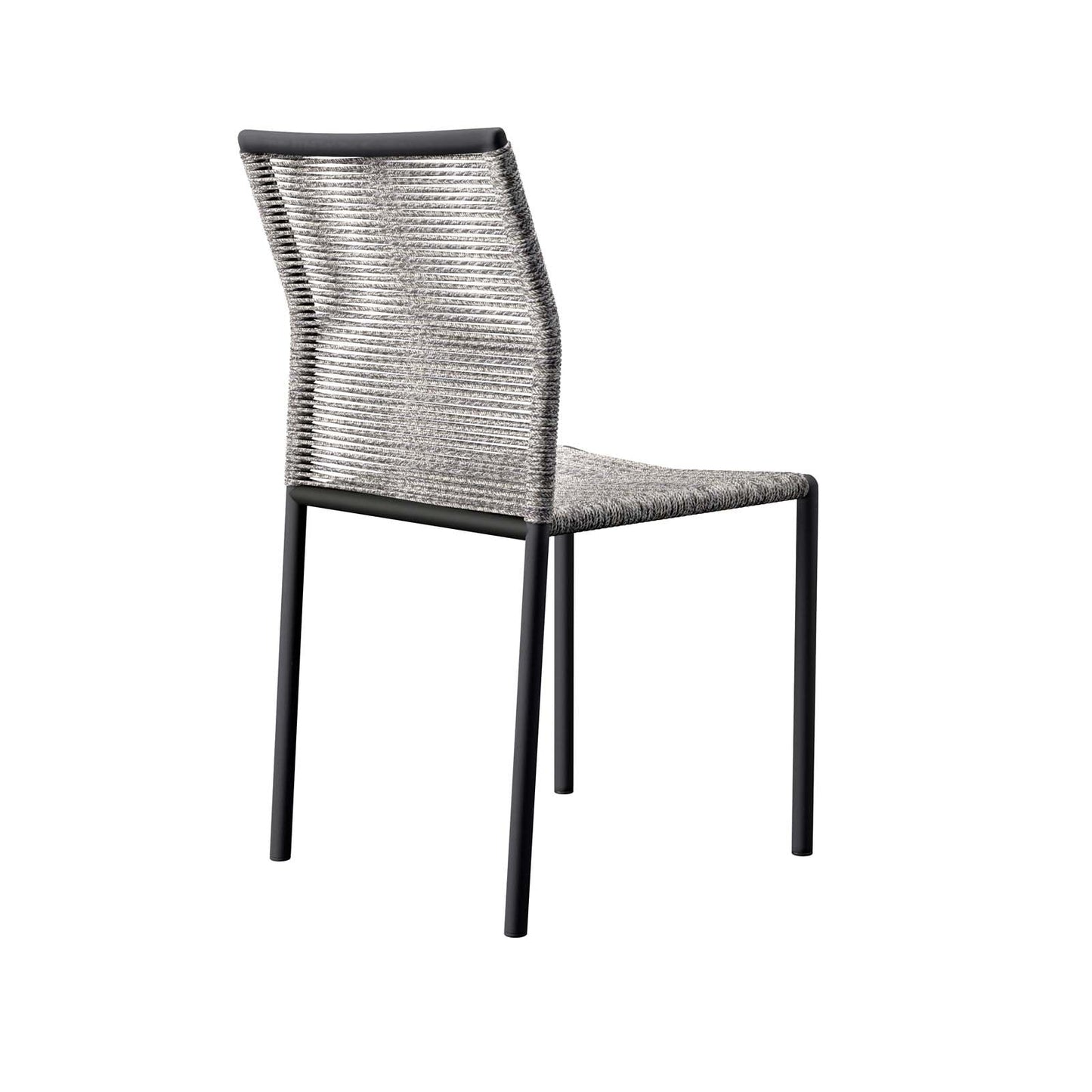 Serenity Outdoor Patio Chairs Set of 2 Light Gray EEI-5032-LGR