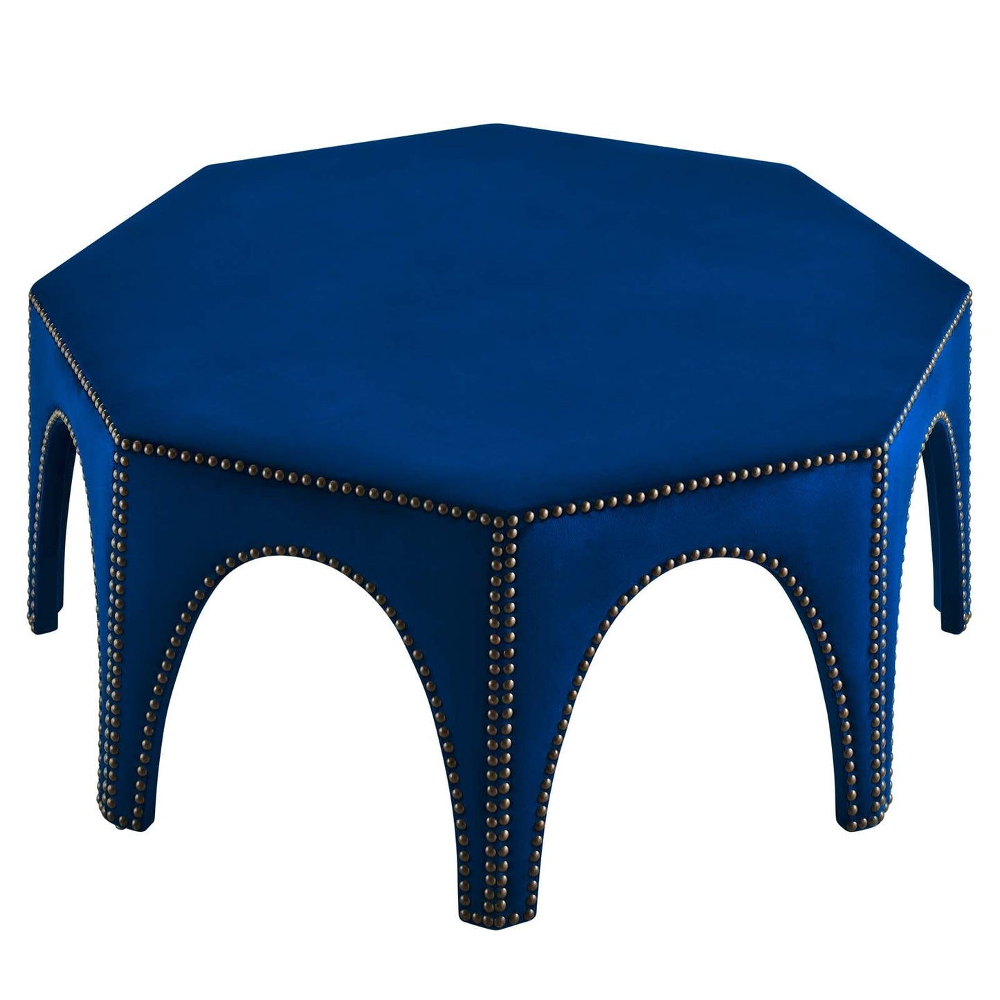 Victory Performance Velvet Ottoman Navy EEI-5035-NAV