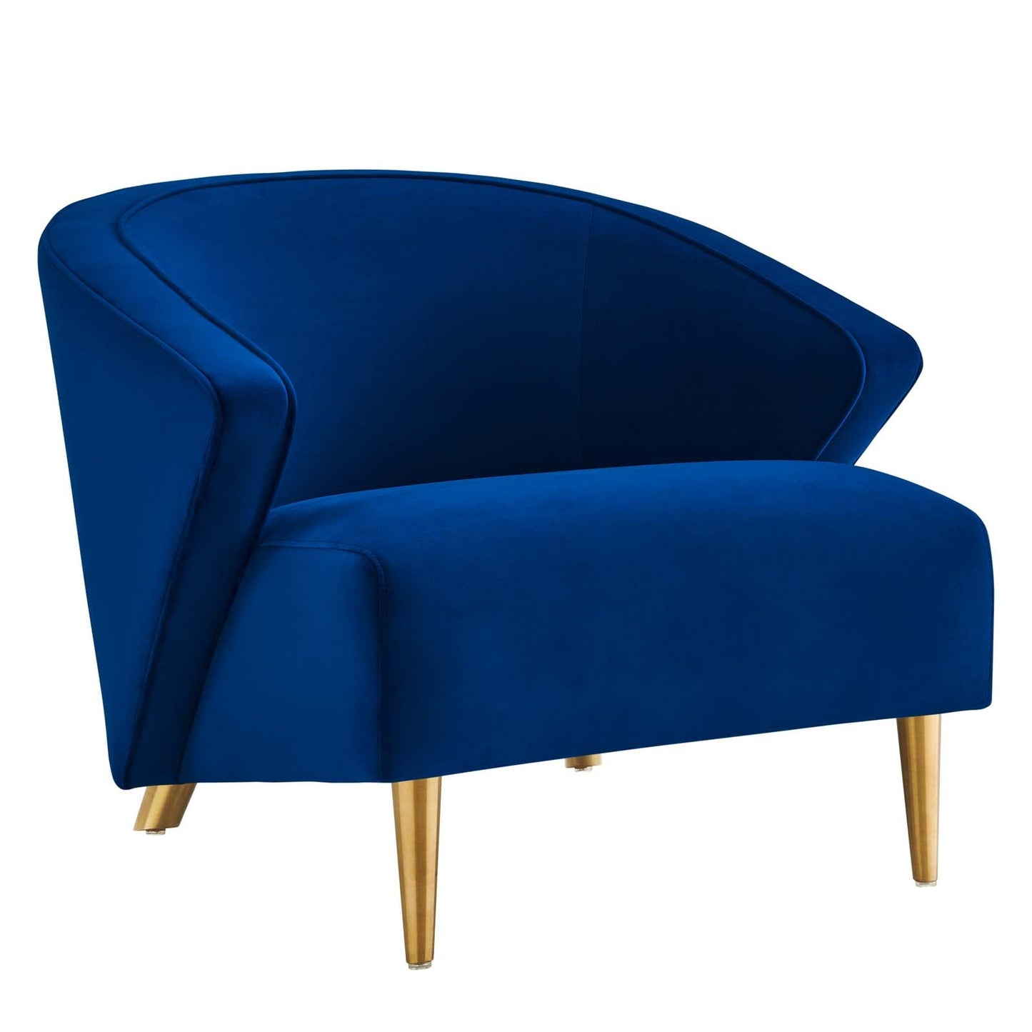 Odyssey Performance Velvet Armchair Navy EEI-5038-NAV