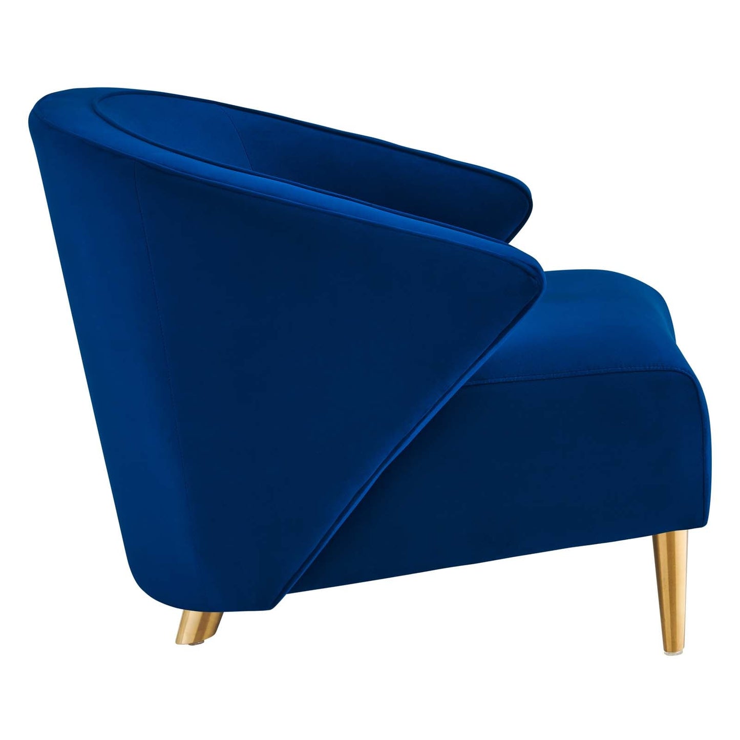 Odyssey Performance Velvet Armchair Navy EEI-5038-NAV