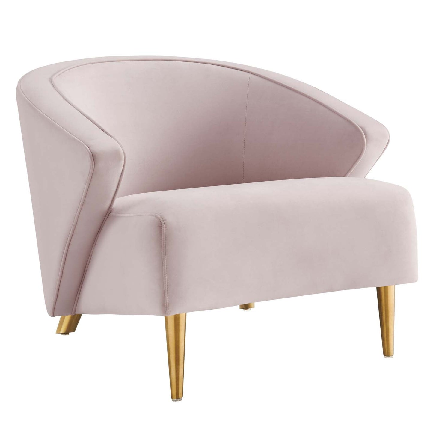 Odyssey Performance Velvet Armchair Pink EEI-5038-PNK