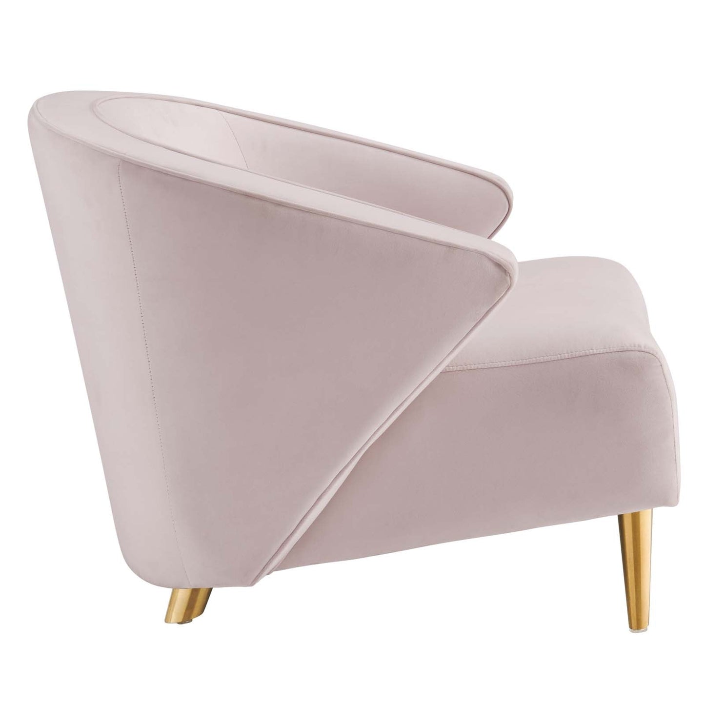 Odyssey Performance Velvet Armchair Pink EEI-5038-PNK