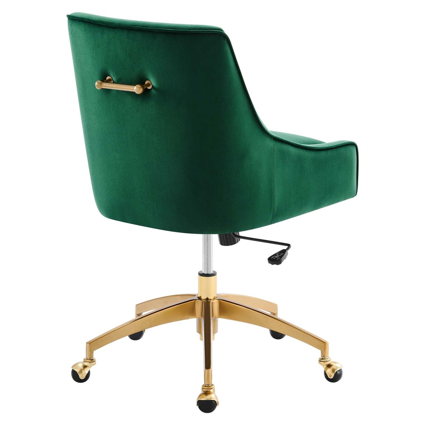 Discern Performance Velvet Office Chair Green EEI-5079-GRN