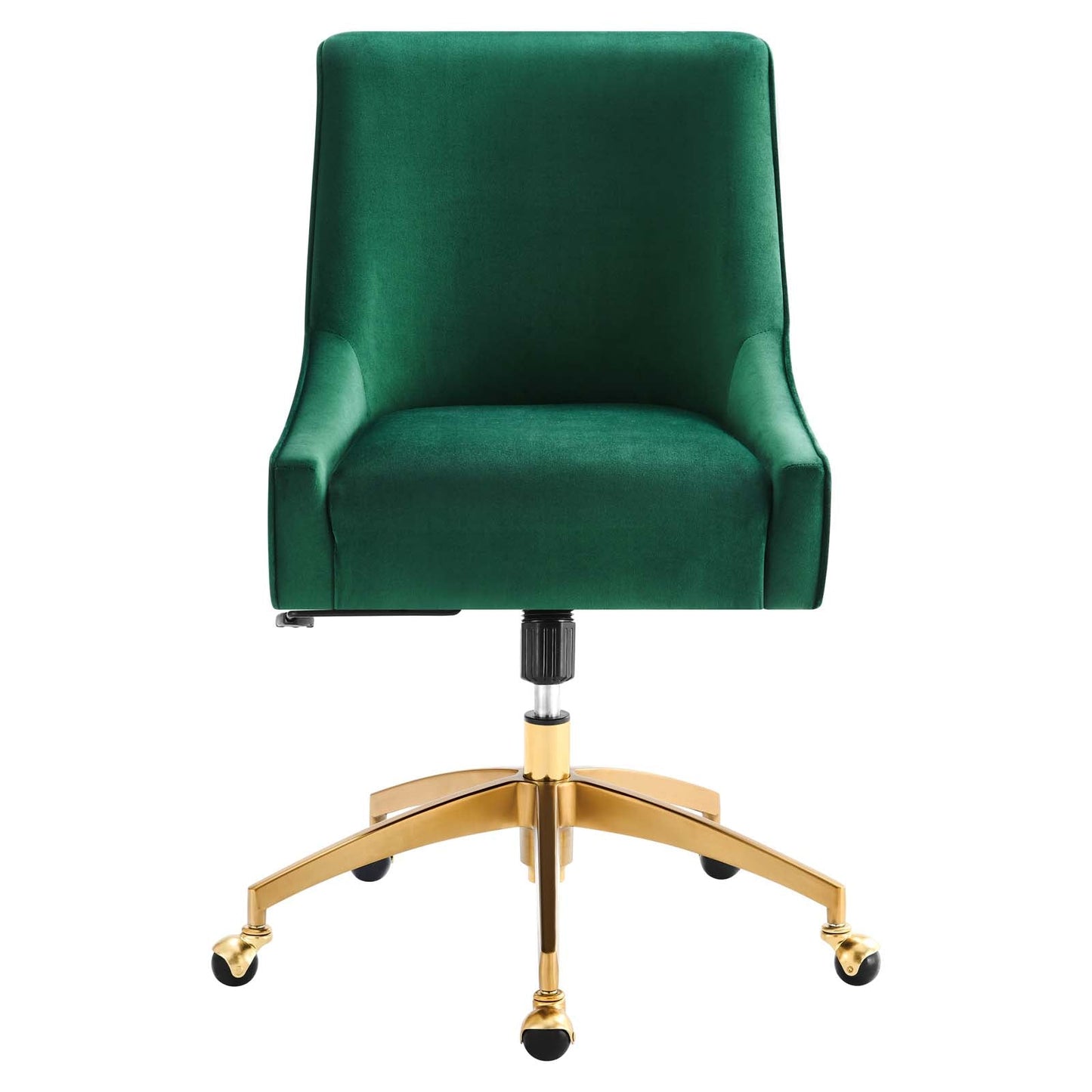 Discern Performance Velvet Office Chair Green EEI-5079-GRN