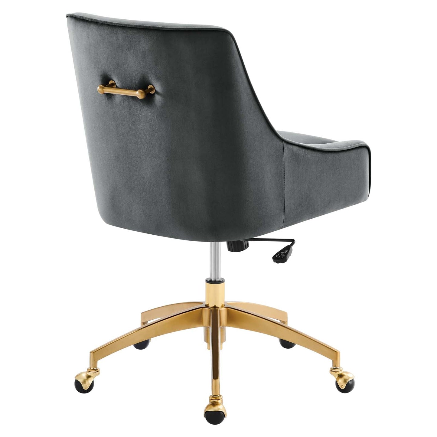 Discern Performance Velvet Office Chair Gray EEI-5079-GRY